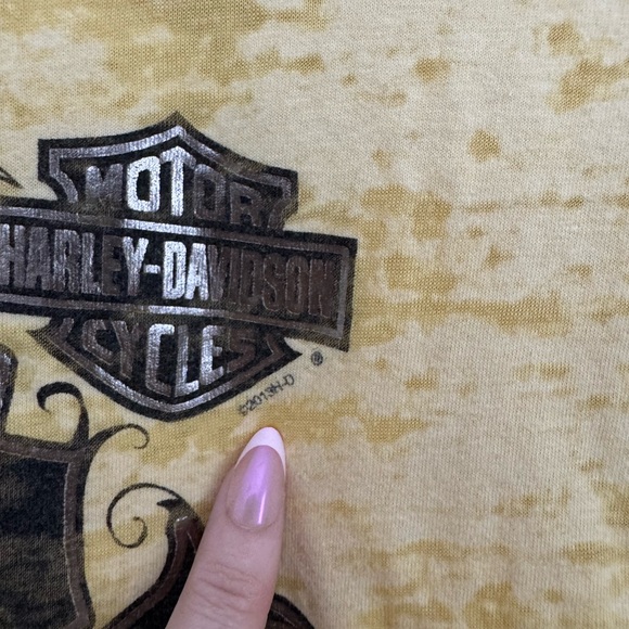 2013 Harley-Davidson Yellow Graphic T-Shirt - Picture 3 of 7